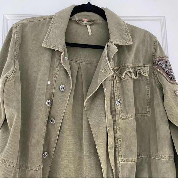 Free People Military Inspired Jacket/Shirt - Picture 11 of 12